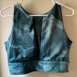 Impact Sport Bra - Green Quartz Print
